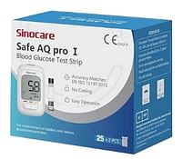 SINOCARE Test Strips for Safe AQ pro I (50 strips and 50 lancets)