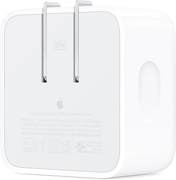 Apple 35w Dual Usb-c Port Compact Power Adapter MW2H3AM/A - White