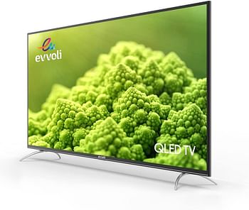 evvoli 55 Inch 4K QLED Android Smart TV Framless 55EV250QA - Black