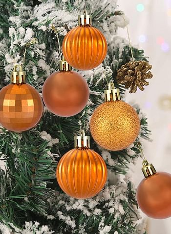 Shatterproof Christmas Ball Ornaments in 2 Classic Finishes for Christmas Tree Decoration