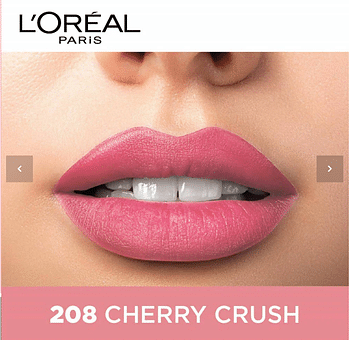 L'Oreal Paris Color Riche Moist Matte Lipstick - 208 Cherry Crush