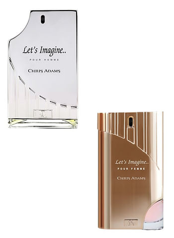 Chris Adams Lets Imagine Perfume Combo for Men and Women Long lasting Fragrance Eau de Parfum Perfect Gift Set for Couples