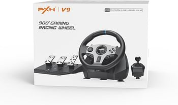 PXN V9 Racing Wheel Steering Wheel 270°/ 900° PS4 Steering Wheel Dual Motor Feedback Driving with Pedals and Shifter game racing wheel