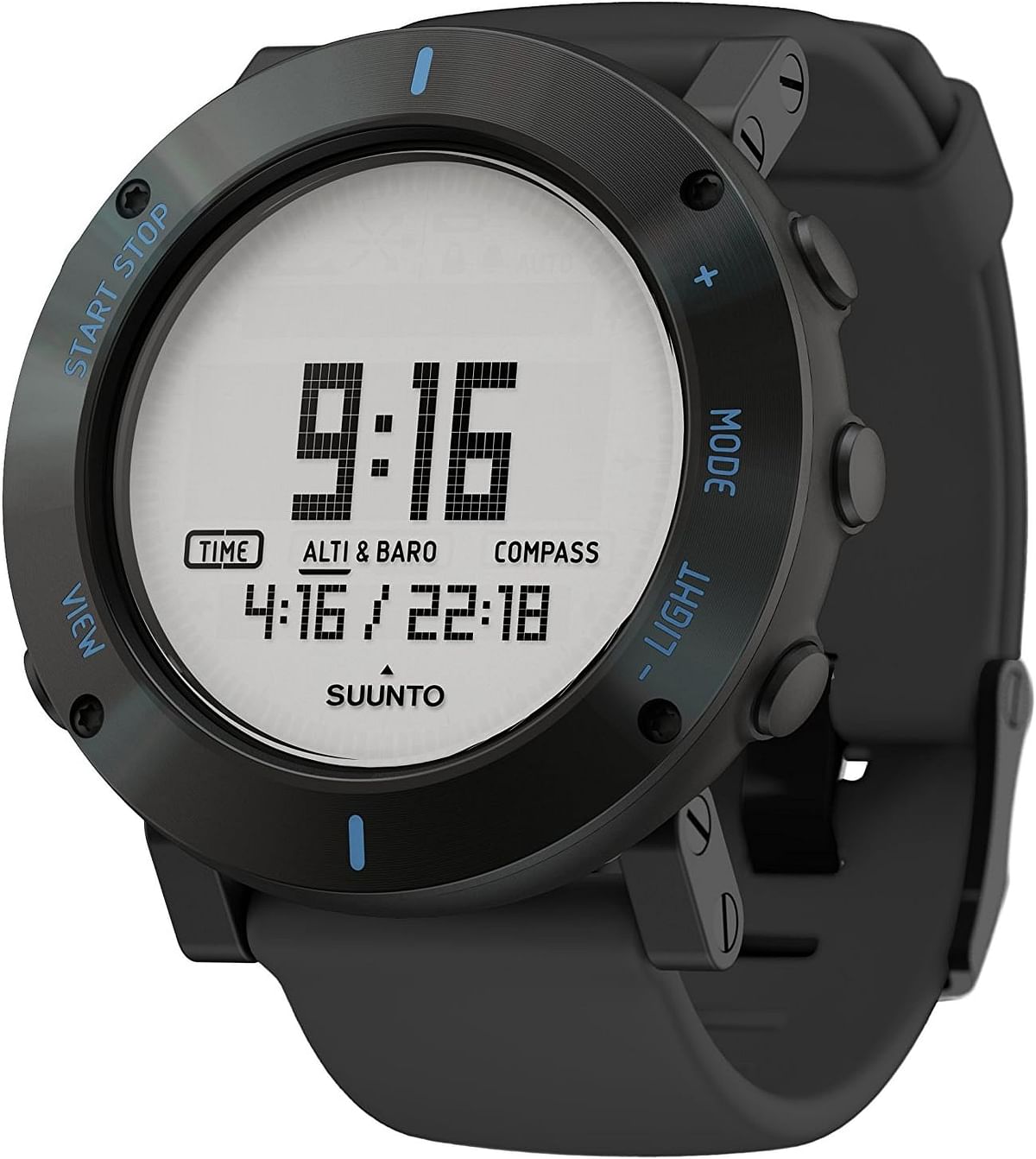 Suunto Mens Quartz Watch, Digital Display and Silicone Strap S-SS021372000