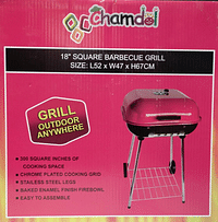 18" Charcoal Grill With Bottom Shelf, Portable BBQ Smoker With Wheels And Adjustable Vents On Lid For Picnic Camping Backyard Cooking