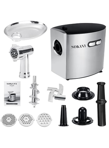 SOKANY SK-091 Electric Meat Grinder 2500W Mincer Machine Food Sausage Maker Stainless