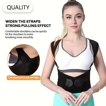 Posture Corrector Belt For Men & Women | Shoulder Back Support Belt | Back Straightener Brace For Spine & Body Posture Correction XL