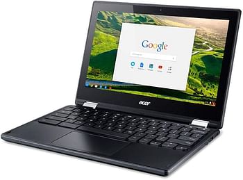 Acer R11 Convertible 2-in-1 Chromebook in Black 11.6in HD Touchscreen Intel N3060 1.6Ghz up to 2.48GHz 4GB RAM 16GB SSD, Webcam, Bluetooth, Chrome OS Chrome OS