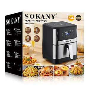 Sokany Air Fryer 7 Liter 1800 Watt  SK-ZG-8040 - Black