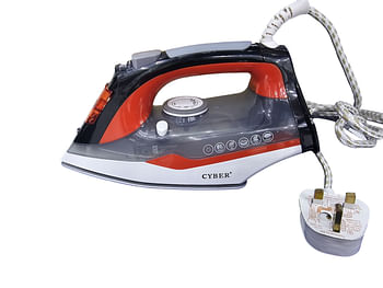 Cyber Steam & Spray Iron, 2200W Ceramic Soleplate  CYI2321 - Grey, Red