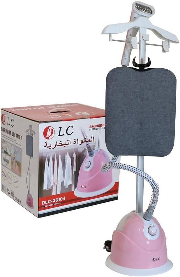 DLC Steam Iron With Foldable Table - Clothes Hanger Iron With Table From DLC, 1900 Watt, Model DLC-36104