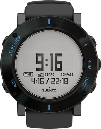 Suunto Mens Quartz Watch, Digital Display and Silicone Strap S-SS021372000