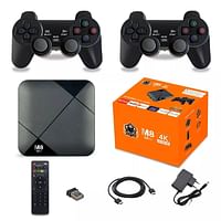 M8 Mini Game Player Android 9.0 TV Box S905 64GB 10000+ Games 4G WiFi HD 4K Wireless Controller Video Game Console Iptv