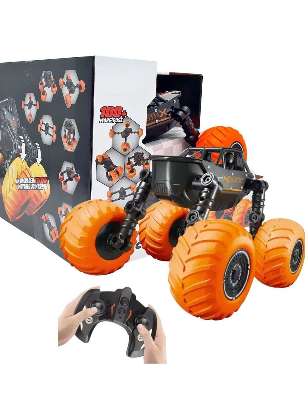 DIY Deformation Climbing Car, Remote control rock climbing car 2.4g deformation DIY control off-road vehicle toy robot remote control car