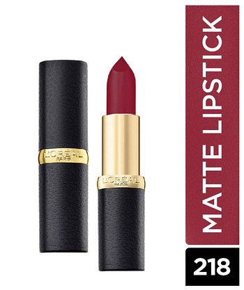 L'Oreal Paris Color Riche Moist Matte Lipstick, 218 Black Cherry