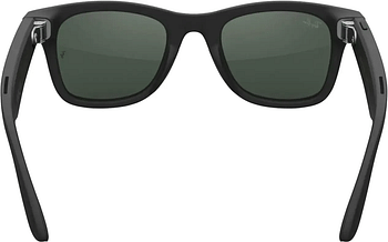 Rayban Meta Wayfarer Sunglasses Matte Black / Transitions Graph Green