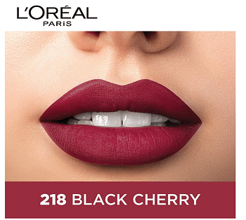 L'Oreal Paris Color Riche Moist Matte Lipstick, 218 Black Cherry