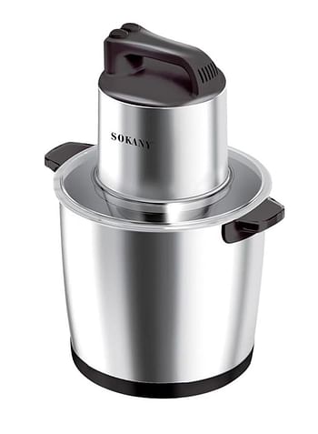 Sokany Sk-666666 Food Processor 10L- 2000Watt -Silver