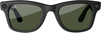 Rayban Meta Wayfarer Sunglasses Matte Black / Transitions G15 Green