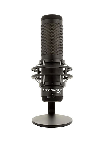 HyperX QuadCast S – RGB USB Condenser Microphone for PC, PS4 and Mac, Anti-Vibration Shock Mount, Pop Filter, Gaming, Streaming, Podcasts, Twitch, YouTube, Discord, Black