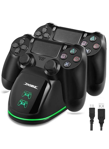 Dobe Dual Controller Charging Station for PS4 Fast Dual Charging Dock with LED Indicator