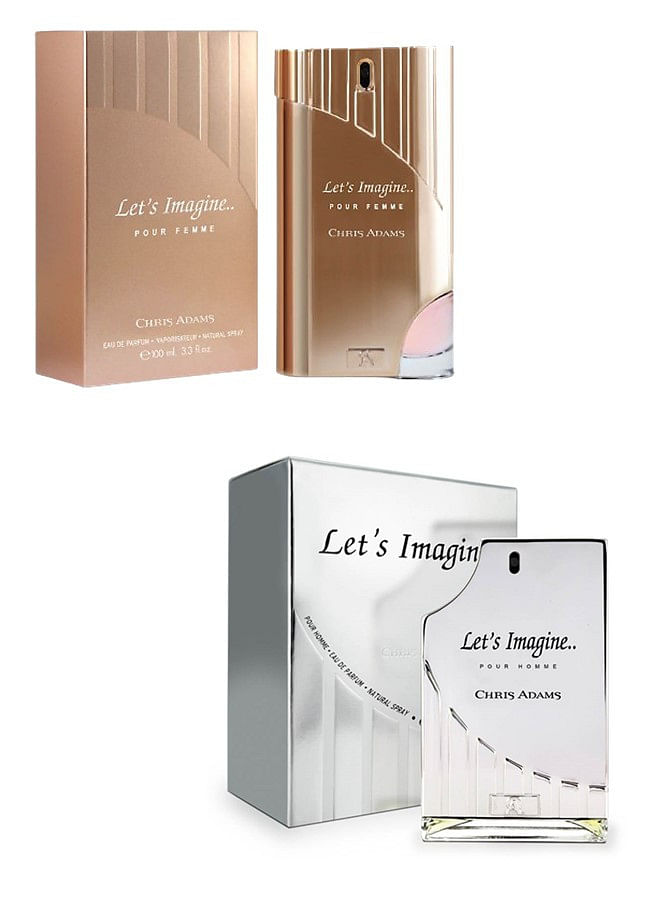 Chris Adams Lets Imagine Perfume Combo for Men and Women Long lasting Fragrance Eau de Parfum Perfect Gift Set for Couples