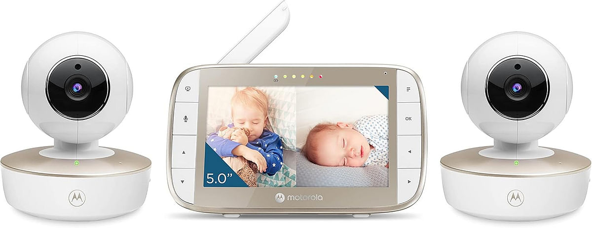 Motorola Baby Monitor 5” Video Baby Monitor Two Camera Set (VM50G-2)