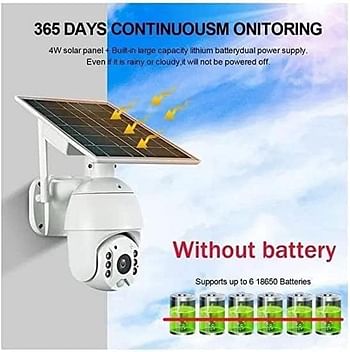 4G Outdoor Wireless Solar Camera Security IP PTZ PIR/RADAR Camera with two way audio full color night vision