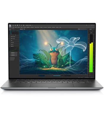 Dell Precision 5570 15.6 Inch Display 12th Generation Core i5 Intel Iris Xe Graphics Bezel Less Display Windows 11 English K.B 512 GB SSD - 16GB RAM - Silver