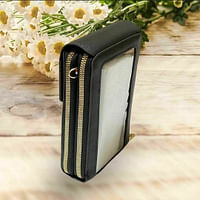 Women Touch Screen Wristlet Handbag RFID Wallet Purse Crossbody Cell Phone Bag - Black