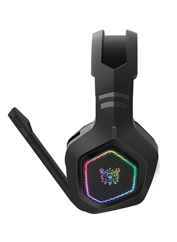 ONIKUMA B100 2.4G Wireless Bluetooth 5.3 Wired Over-ear Headset RGB Light E-sports Gaming Headphone