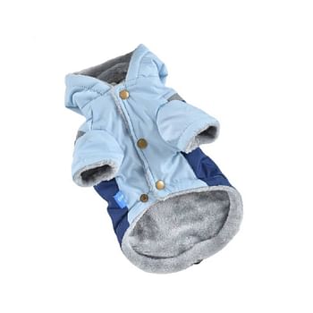 Hong Pet Reflective Hooded Jacket- Blue Small