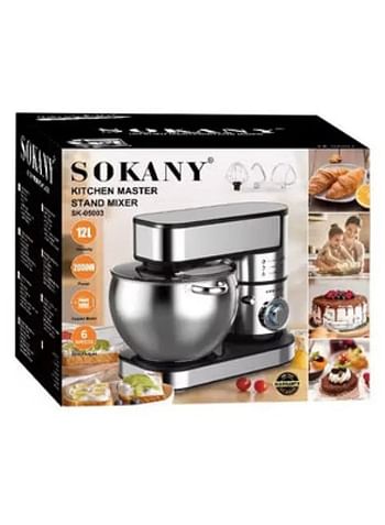 Sokany 05003 High Quality Kneading 12L Machine&stainless Steel Bowl Food Stand Mixer Food Mixers