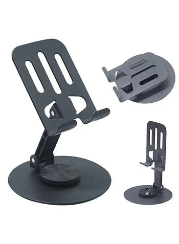 New Design Foldable Phone Stand For Desk Anti-Slip 360 Rotating Metal Mobile Phone Holders For All Phones Dock Holder