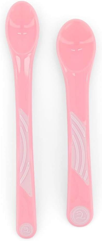 Twistshake 2X Feeding Spoon Set 6+m Pastel Pink