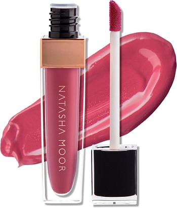 NATASHA MOOR: Molten Matte Liquid Lipstick - Long-Lasting, Hydrating, Matte Finish with Moisturizing Vitamin E - Waterproof, Kiss-Proof, Cruelty-Free - 12-Hour Stay Power - GAME CHANGER