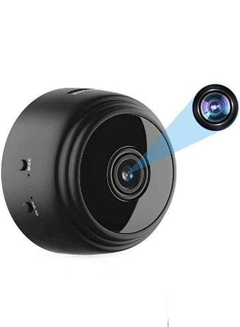 Wireless WIFI Mini Indoor Surveillance Camera with Night Vision 1080p HD Video Recording, Wide Angle