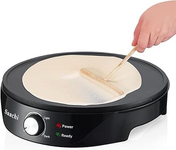 Saachi Crepe Maker 1000 Watt NL-CM-1863 - Black