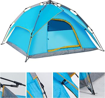 Easy Set-up Tents, Hand Set Up Camping Tent, Multifunctional and Detachable for use 4 Venting, Design Automatic Instant Tent Outdoor Waterproof (Multicolour)