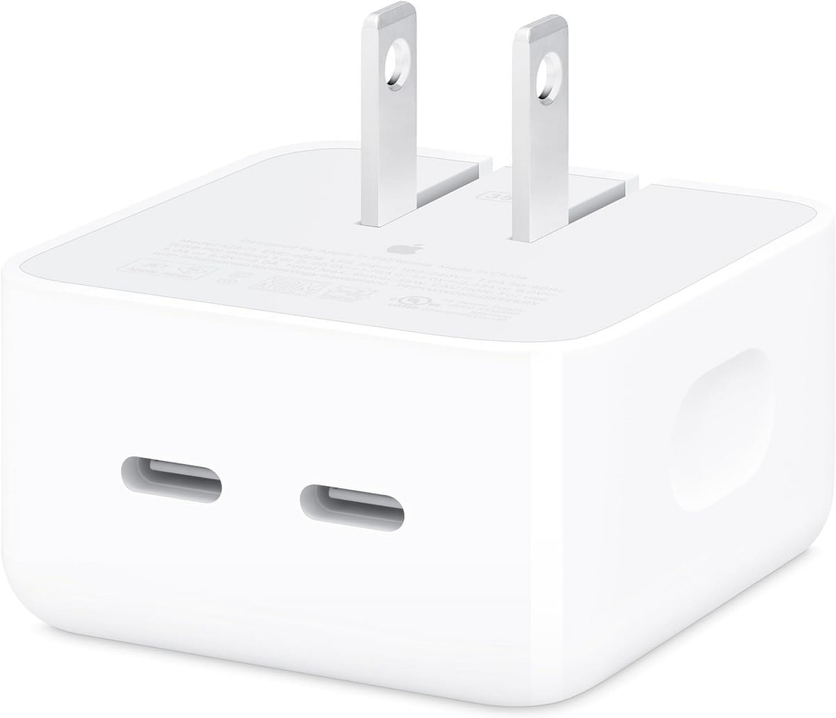 Apple 35w Dual Usb-c Port Compact Power Adapter MW2H3AM/A - White