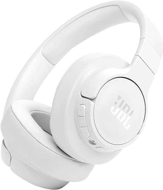 JBL Tune 770NC Adaptive Noise Cancelling Wireless Over-Ear Headphones- White