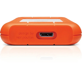 Lacie Rugged Mini Hard Drive 2TB Compatible With Windows and Mac (LAC9000298) Orange