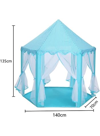 Children's Princess Castle Children's Tent Children's Corner Tents for Indoor and Outdoor Use Carry Bag Baby Birthday Gift Playhouse Puzzle Game (Multicolour)