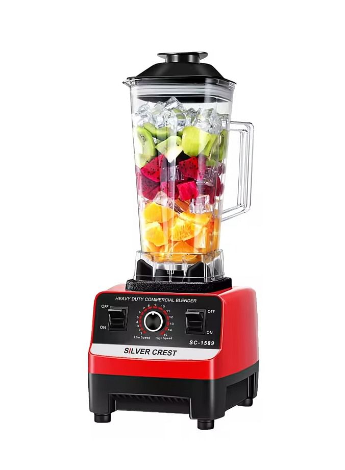 Silver Crest SC-1589 Blender Professional Heavy Duty Commercial Mixer Juicer Speed Grinder (Single Jar) 4500W