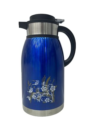 Cyber Stainless Steel Vacuum Flask, 2.5 Ltr - Blue