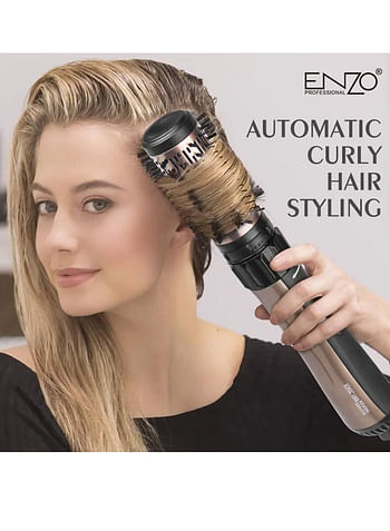 ENZO Professional Salon Curler Comb Straight hair comb Brush Electric Hot Air Brush One Step Hair Dryer and Styler Roller set , EN-745