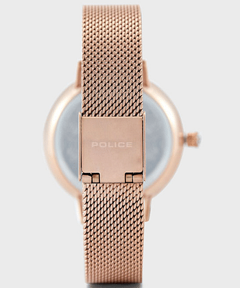 Police Women's Analogue Watch P 16031MSR 32MM - Rose Gold