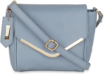 Nelle Harper Women Western Handbag With Long Strap And Magnet Closer One Size - Sky Blue