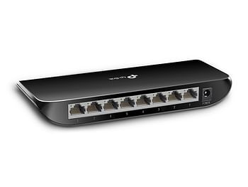 TP-LINK 8 Port Gigabit Desktop Switch - TL-SG1008D - Black