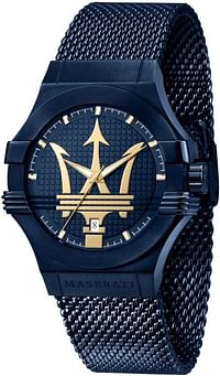 Maserati Men's Blue Edition Collection Stainless Steel Watch PVD - R8853108008 - size 42mm - Blue